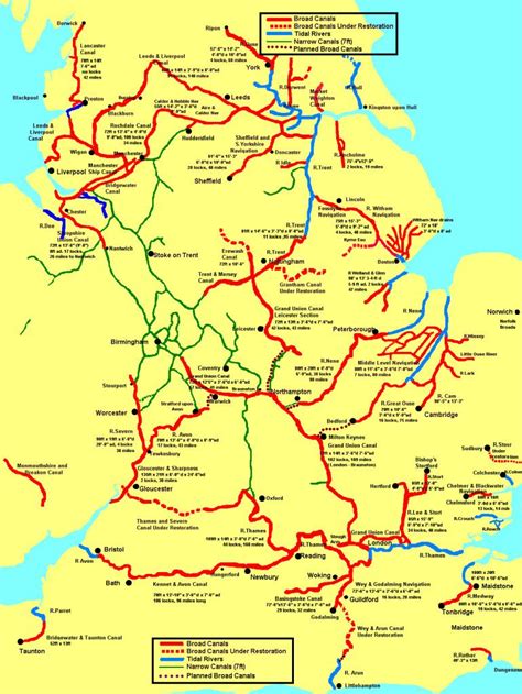 UK-Canal-Map Barge Boat, Canal Barge, Canal Boats England, Canal Boat Holidays, Map Of Britain ...