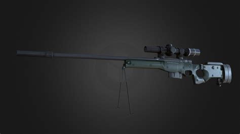 AWM Sniper lowpoly Gun with 8X Scope, Suppressor - Buy Royalty Free 3D ...