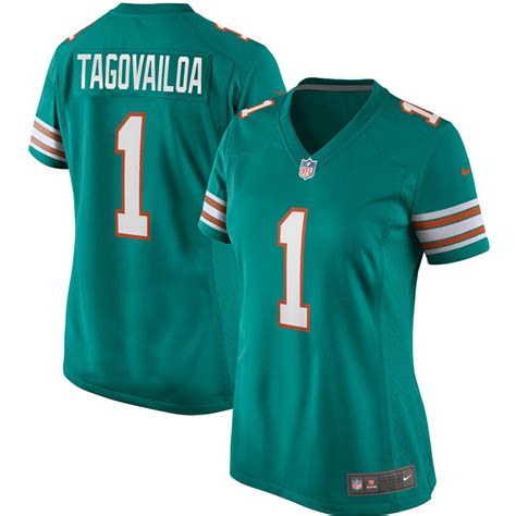 Women's Nike Tua Tagovailoa Aqua Miami Dolphins Alternate Game Jersey ...