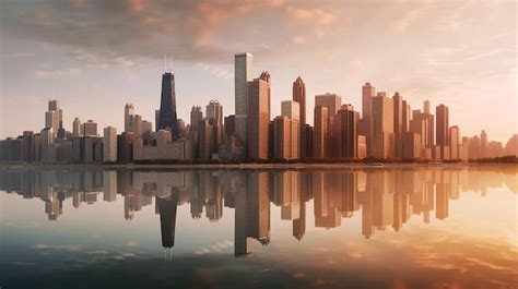 Premium AI Image | Inspiring chicago cityscape