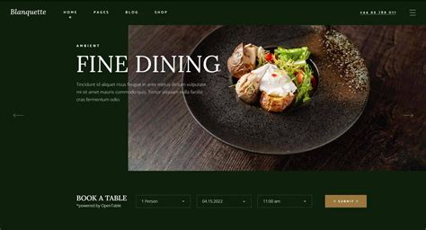 Food And Beverage Website Design and Examples - Kang Xiang