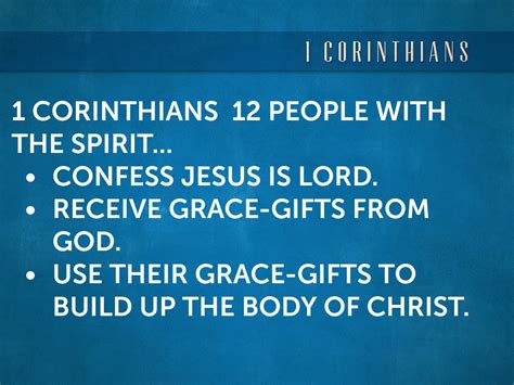 1 Corinthians 12: Spiritual People/Gifts - Logos Sermons