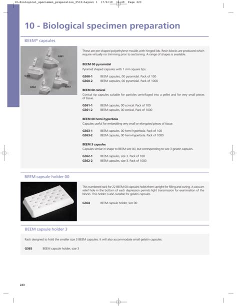 Biological specimen preparation