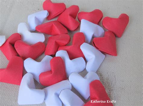 Katherina Krafts: Puffy 3D Origami Hearts