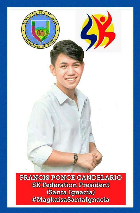 Congratulations SK Chairman FRANCIS PONCE CANDELARIO of Brgy. San Francisco