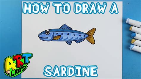 How to Draw a SARDINE - YouTube