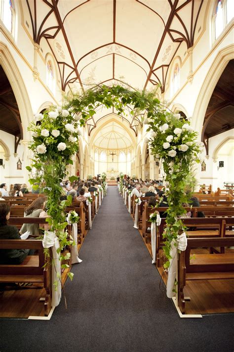 Traditional Perth Wedding | Church wedding decorations, Wedding church decor, Church flowers