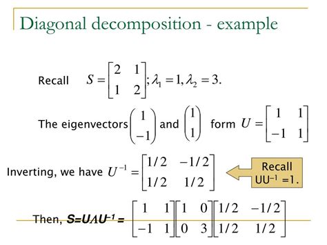 PPT - Eigen Decomposition and Singular Value Decomposition PowerPoint Presentation - ID:3377294