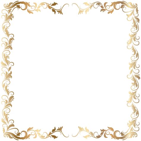 Picture Frames Gold Clip art - border png download - 7983*8000 - Free Transparent Picture Frames ...