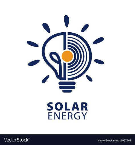 Solar energy logo icon Royalty Free Vector Image