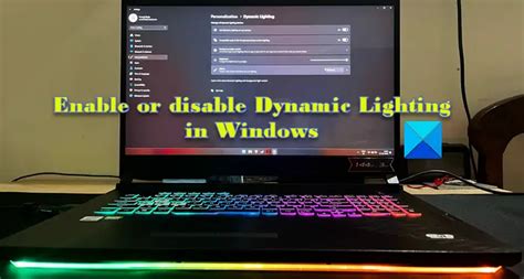 How to Enable and Use Dynamic Lighting on Windows 11