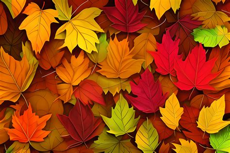 Fall Leaves Background Graphic by L. M. Dunn · Creative Fabrica