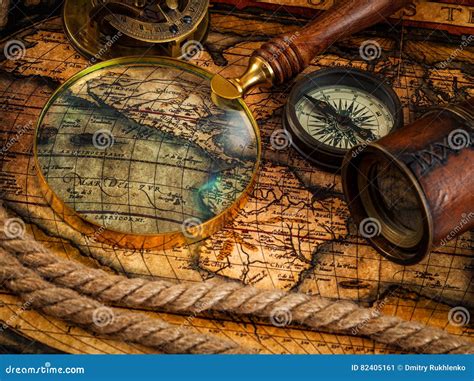 Navigation With Map Stock Photography | CartoonDealer.com #27933344