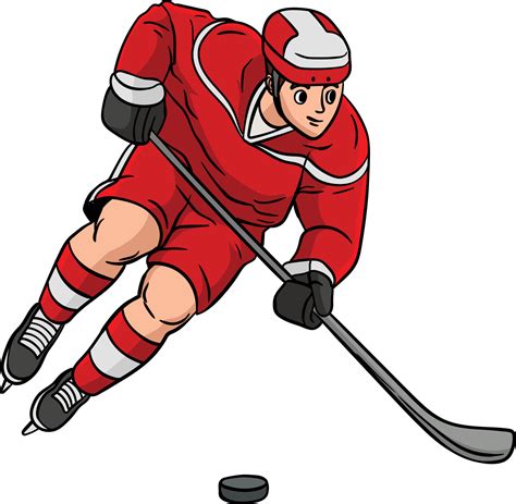 Ice Hockey Cartoon Colored Clipart Illustration 16920854 Vector Art at Vecteezy