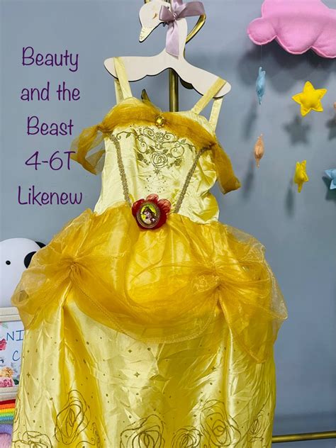 Disney Belle Beauty and the Beast Costume, Babies & Kids, Babies & Kids Fashion on Carousell