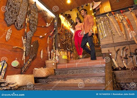 Kuching Waterfront Bazaar editorial stock image. Image of kuching ...