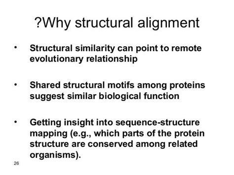 Protein Structure, Databases and Structural Alignment