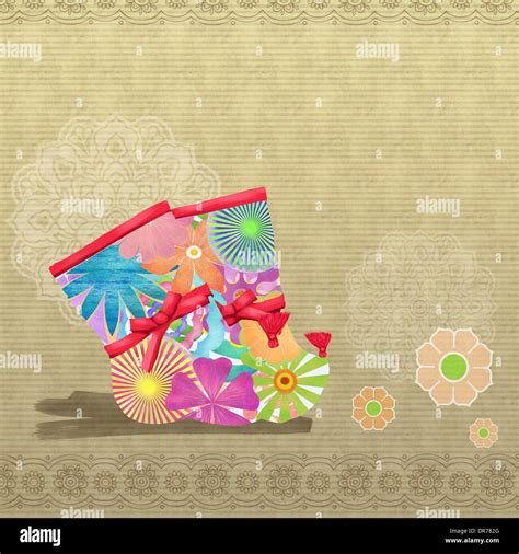 illustration of Korean Chuseok featuring traditional socks Stock Photo ...