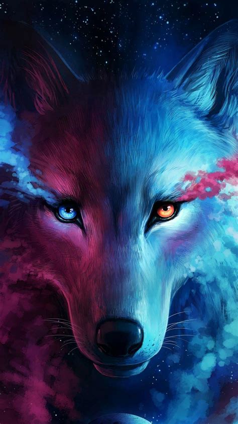 Red and Blue Wolf Wallpapers - Top Free Red and Blue Wolf Backgrounds - WallpaperAccess