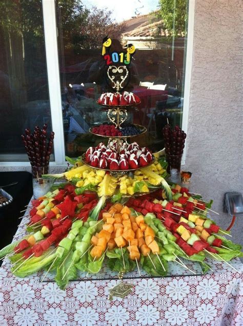 Pin by Monica Martinez on graduation | Graduation party foods, Outdoor graduation parties ...