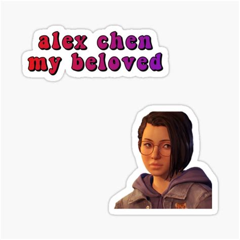 "Alex Chen" Sticker for Sale by itsacruelsummer | Redbubble