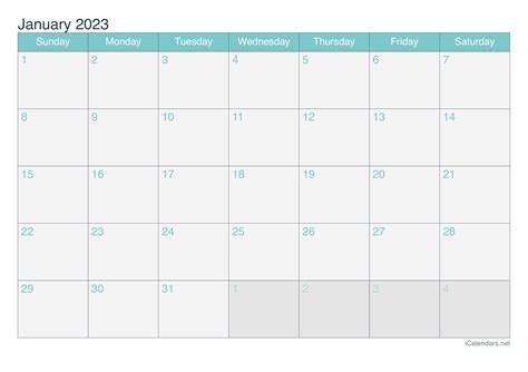 january 2023 calendar free printable calendar - january 2023 calendar ...