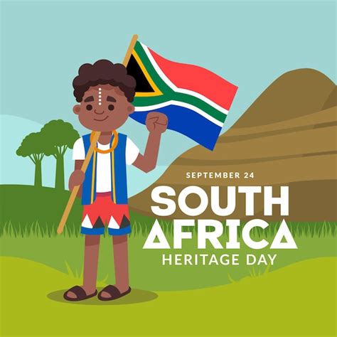 Free Vector | Heritage day (south africa) in flat design