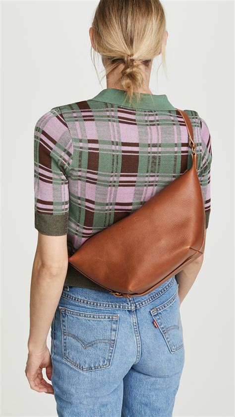 Madewell The Leather Sling Bag in Brown - Lyst