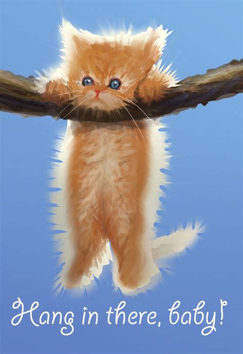 hang in there cat poster | Hang in there, baby by *dinmoney on deviantART | My Style | Pinterest ...