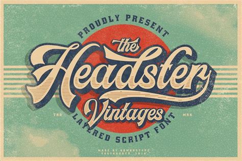 40+ Best Free and Premium Baseball Fonts | Vintage fonts, Logo design, Vintage labels