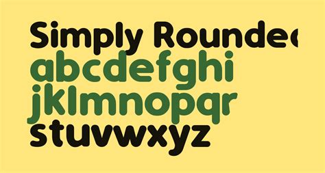 Simply Rounded Bold free Font - What Font Is