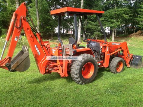 Kubota L35 Tractor Loader Backhoe 4x4 35hp Diesel R4 Commercial Grade