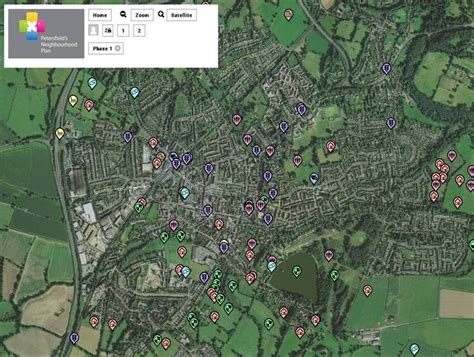 Fantastic online map of Petersfield (East Hampshire) allowing residents ...