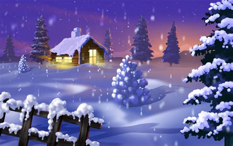 Cabin in the Snow Wallpaper - WallpaperSafari