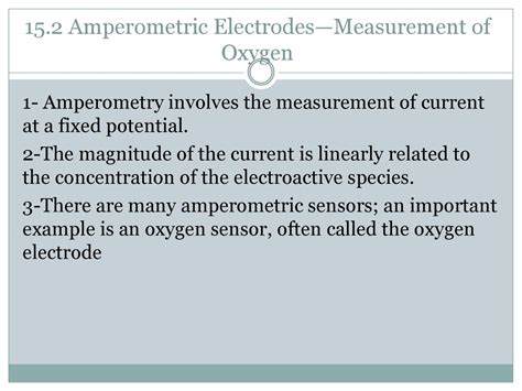 Chapter Fifteen VOLTAMMETRY AND ELECTROCHEMICAL SENSORS - ppt download