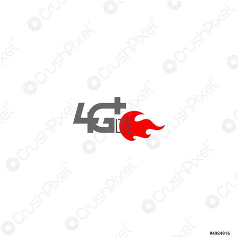 4G LTE logo icon illustration - stock vector 4984916 | Crushpixel