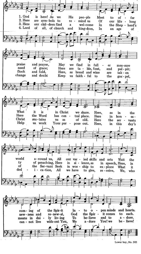 061 – God Is Here! - SDA Hymnal