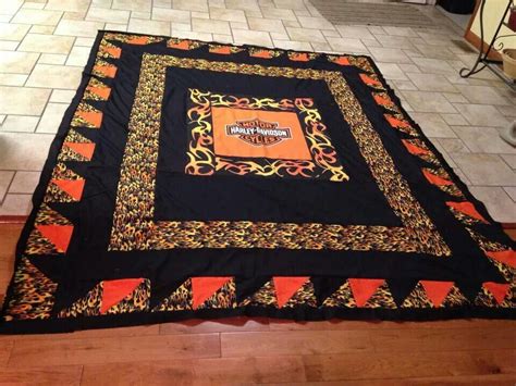 Harley Davidson quilt from sheets from facebook. | Quilts and quilting ideas. | Pinterest ...