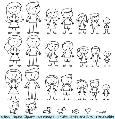 Printable Stick Figure Family - Printable Word Searches