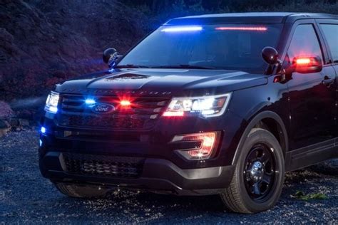 Ford Police Interceptor Utility front lights | Police cars, Ford police ...