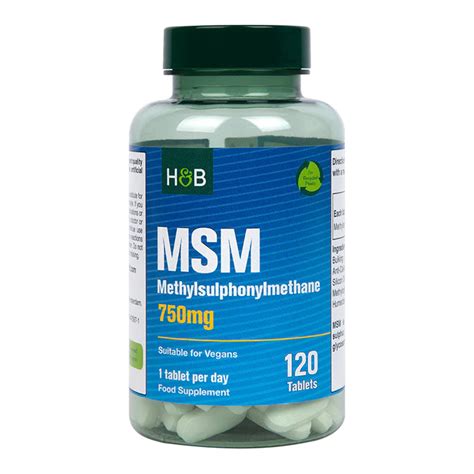 Holland & Barrett MSM 750mg - 120 Tablets