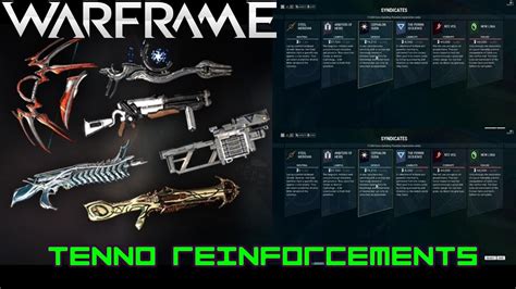 Warframe New Syndicate Weapons! Update 17.3.0 - YouTube