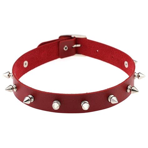 17.03$ Women's Vintage Punk Goth Studded Rivet Pu Leather Choker ...