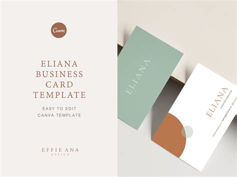 Canva Business Card Template Design Brand Stationery Material - Etsy ...