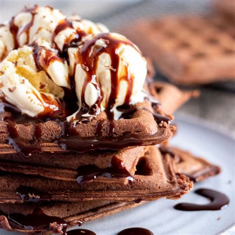 Brownie Waffles (a dessert recipe) | Kylee Cooks