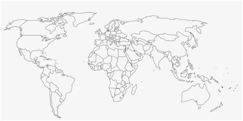 Open - Map Of World Countries Blank - 2000x1596 PNG Download - PNGkit