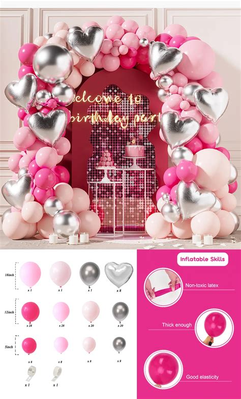 Balloon Arch Set,Happy Birthday Balloon Set,Balloons Party Decorations ...