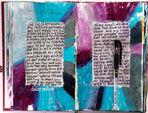 12+ Ways to Get Words on Art Journal Pages