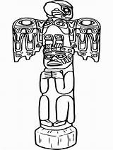 Free Printable Totem Pole Coloring Pages For Kids sketch template