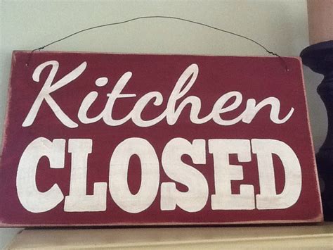 Kitchen closed sign | Closed signs, Coloring pages, Kitchen